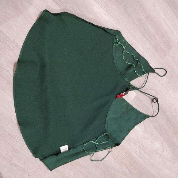Akira Red Label silky green camisole blouse - Picture 10 of 12